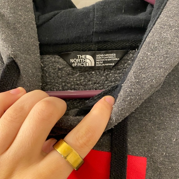 The North Face Men's Gray Hoodie size medium - Picture 4 of 5